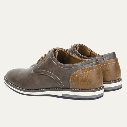 Men's Two Tone Leather Oxford Sneakers