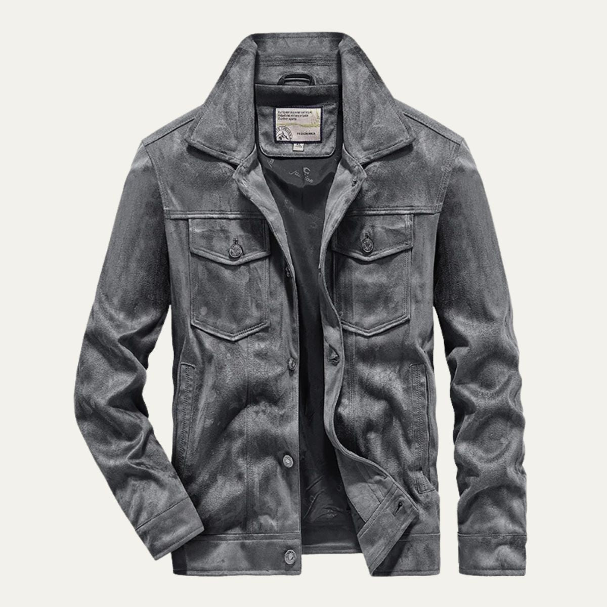 Montclair Men's Suede Cargo Jacket Lightweight