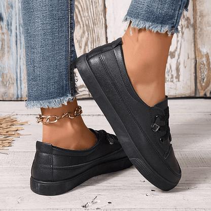 Women’s Orthopedic Lace-Up Walking Sneakers for Support