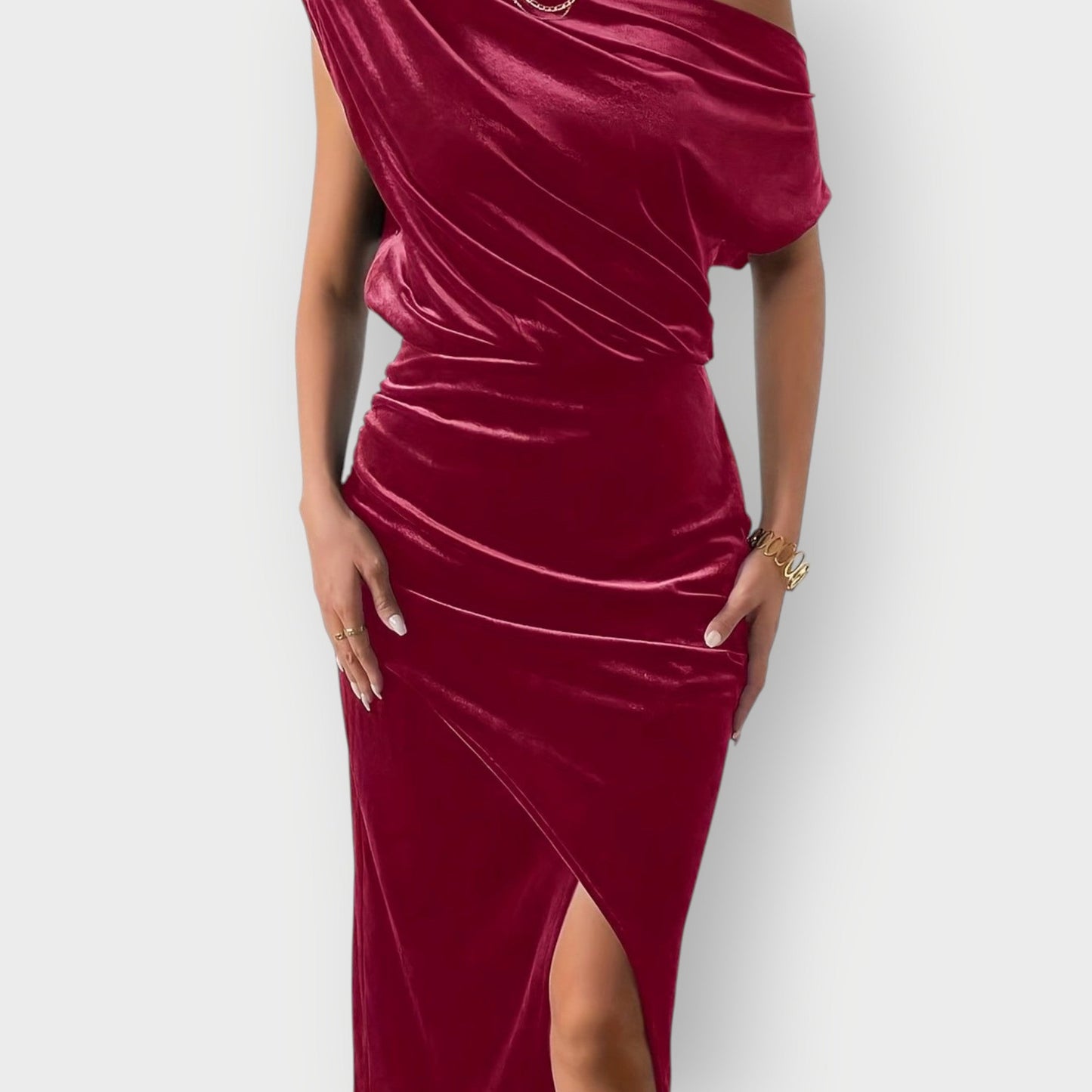 Women's Off Shoulder Midi Dress
