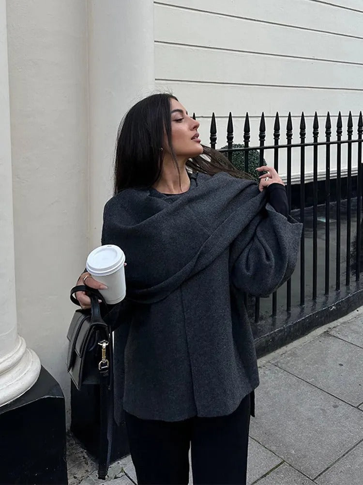 Women's Casual Cape Coat