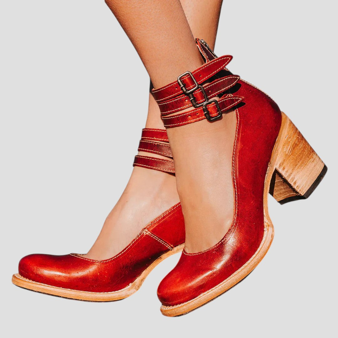 Women's Ankle Strap Block Heels