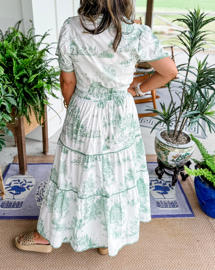 Women's Classic Toile Maxi Dress