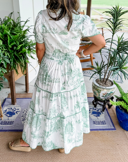 Women's Classic Toile Maxi Dress