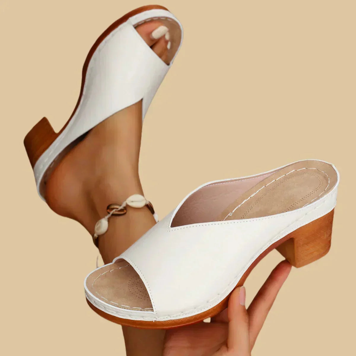 Women's Slip-On Open-Toe Sandals