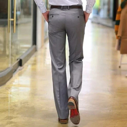 Men's Slim Fit Dress Pants Wrinkle Resistant Black