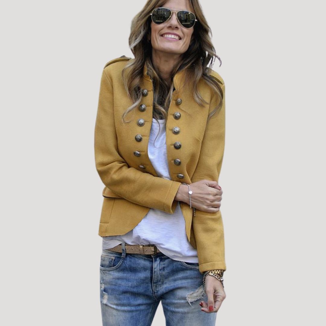 Joanna | Women’s Spring Military Button Jacket