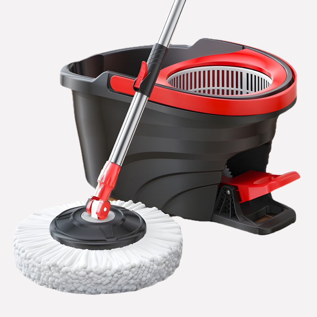 Microfiber Spin Mop Bucket Set - Fashinoza