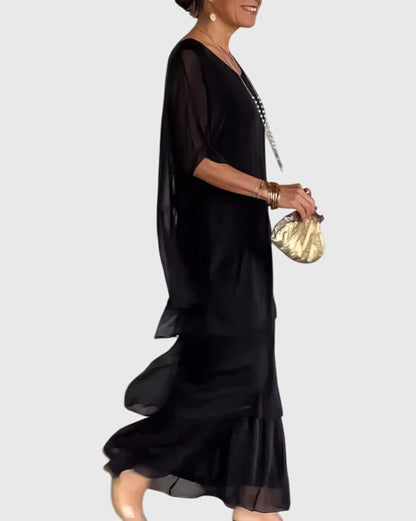 Camille | Womens Boho Layered Maxi Shorts Dress