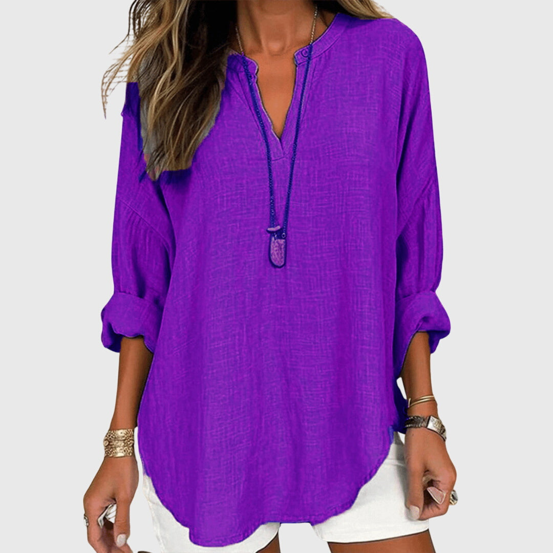 Rachel | Womens Loose Fit Long Sleeve Casual Top