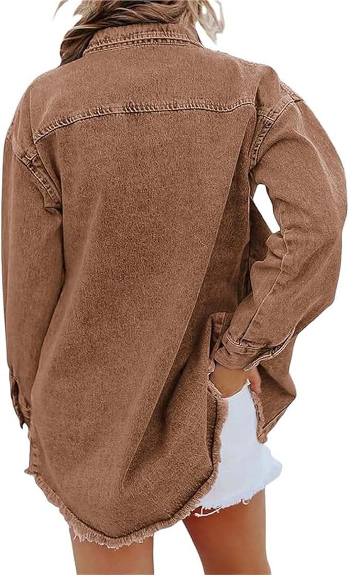 Women's Oversized Button Front Jacket