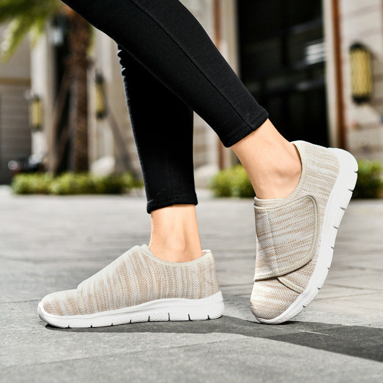 Orthopedic Diabetic Walking Shoes for Women with Wide Width and Adjustable Strap