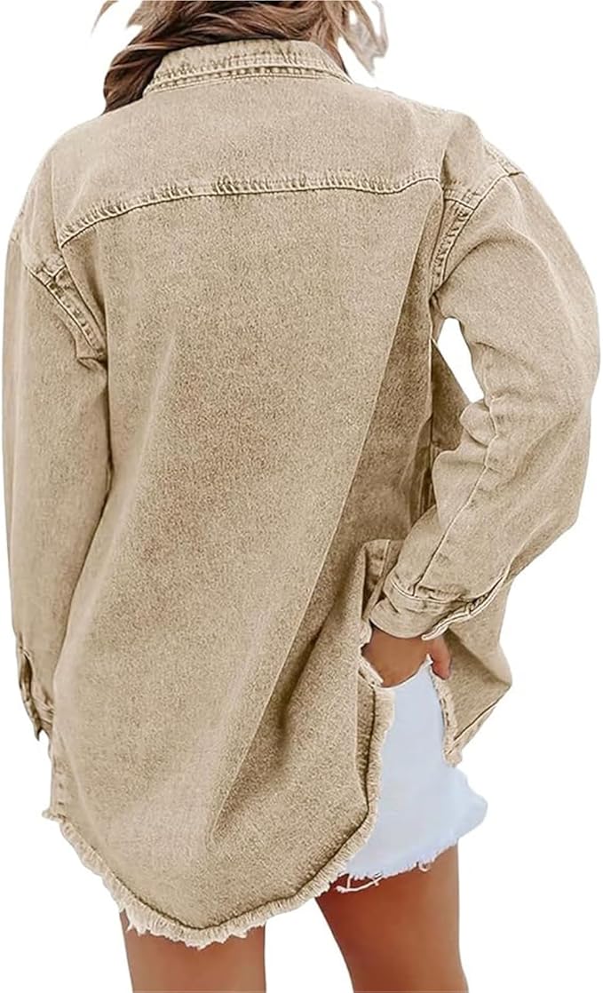 Women's Oversized Button Front Jacket