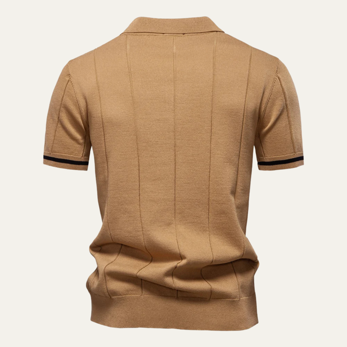 Men's Slim Fit Polo Shirt Zip Up