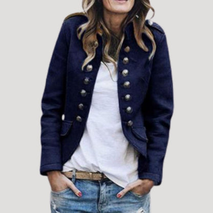 Joanna | Women’s Spring Military Button Jacket