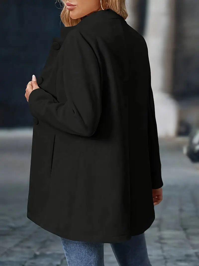Minimalist Structured Button Coat