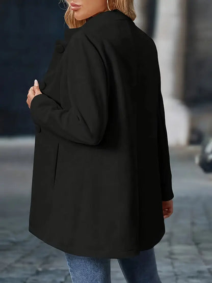 Minimalist Structured Button Coat