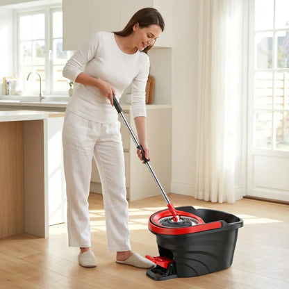 Microfiber Spin Mop Bucket Set