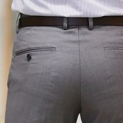 Men's Slim Fit Dress Pants Wrinkle Resistant Black