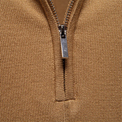 Men's Slim Fit Polo Shirt Zip Up
