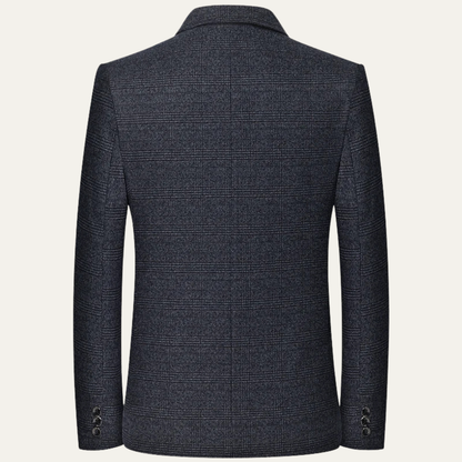 Men's Plaid Blazer Jacket Checkered Wool