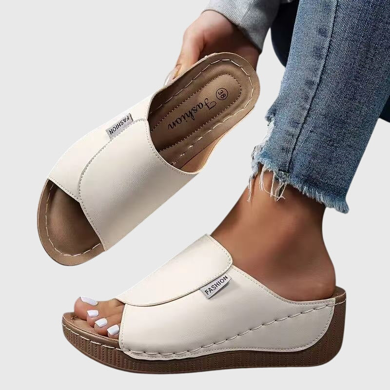Women’s Platform Slide Sandals Open Toe