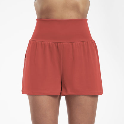 Women's High Waist Yoga Shorts - Fashinoza