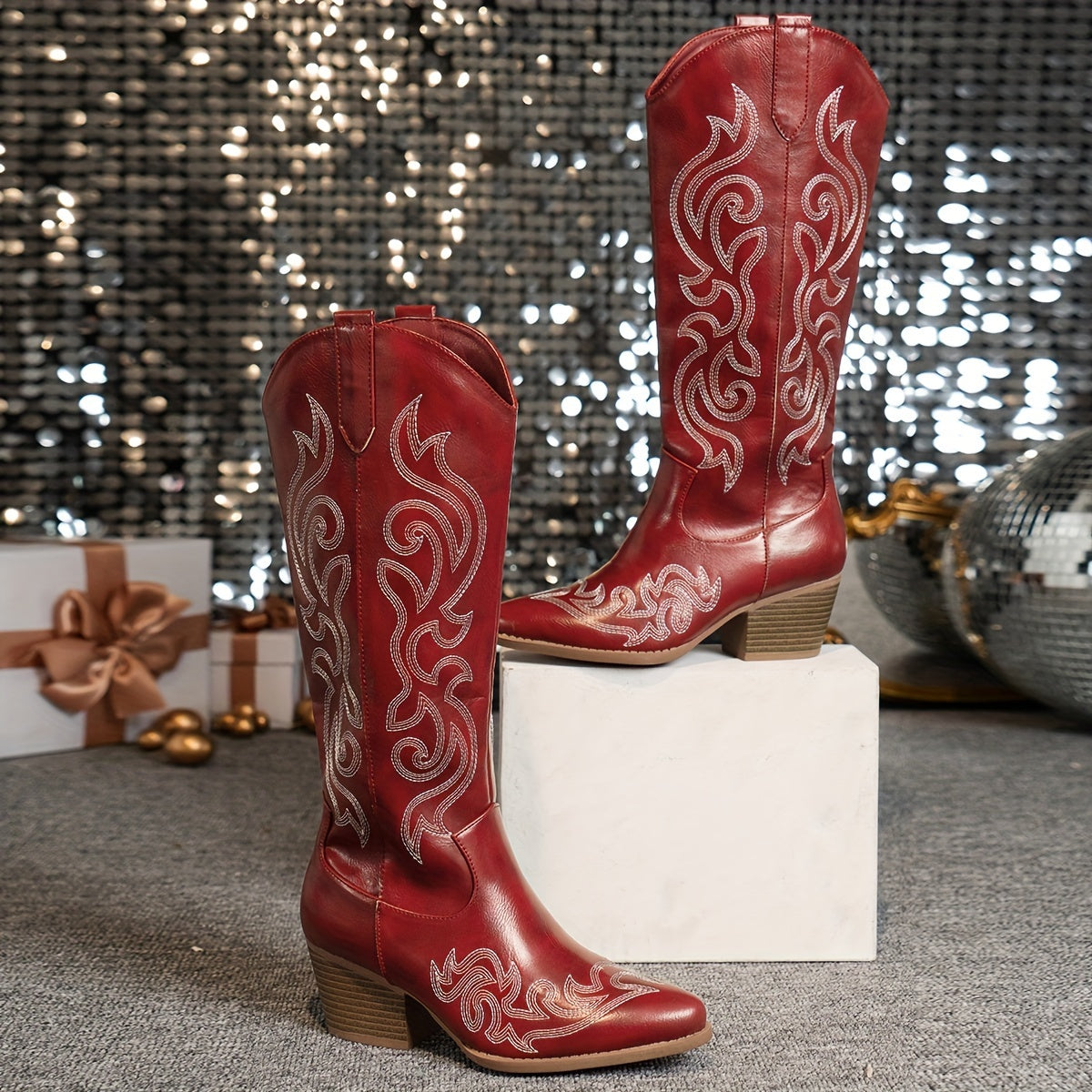 Women's Knee High Wedge Boots