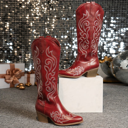 Women's Knee High Wedge Boots