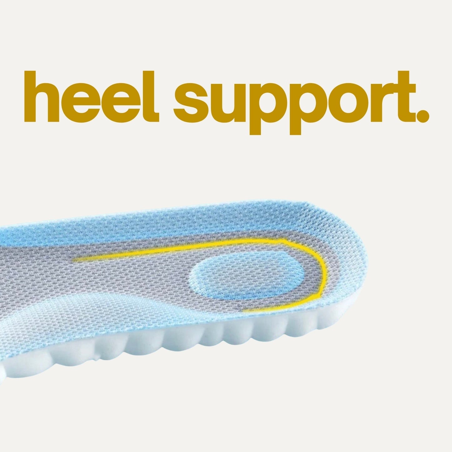 Orthopedic Sports Insoles Shock Absorption Soft PU Foam Shoe Inserts Running Cushions