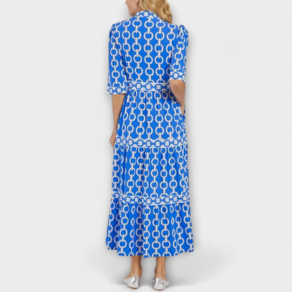 Wendy Women's Chain Pattern Midi Dress