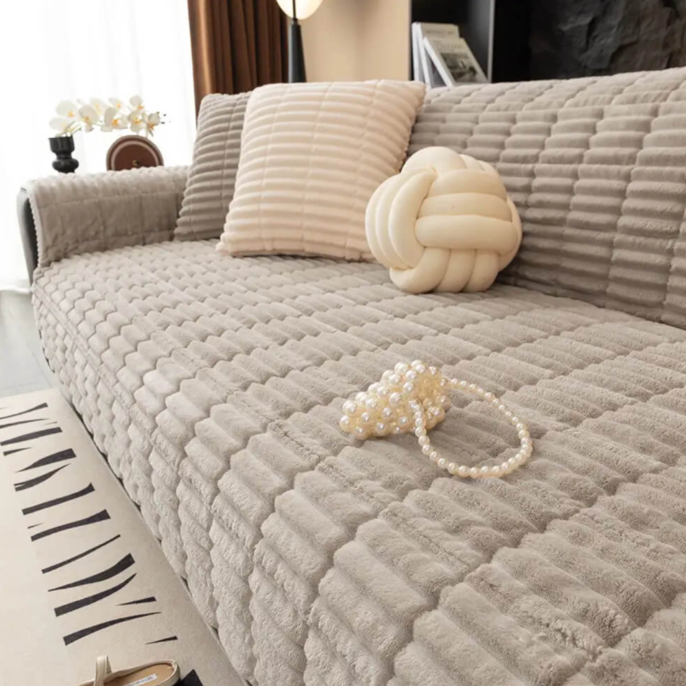 Flannel Sofa Slipcover One Piece - Fashinoza