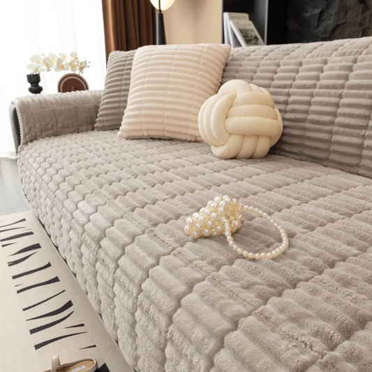 Flannel Sofa Slipcover One Piece - Fashinoza