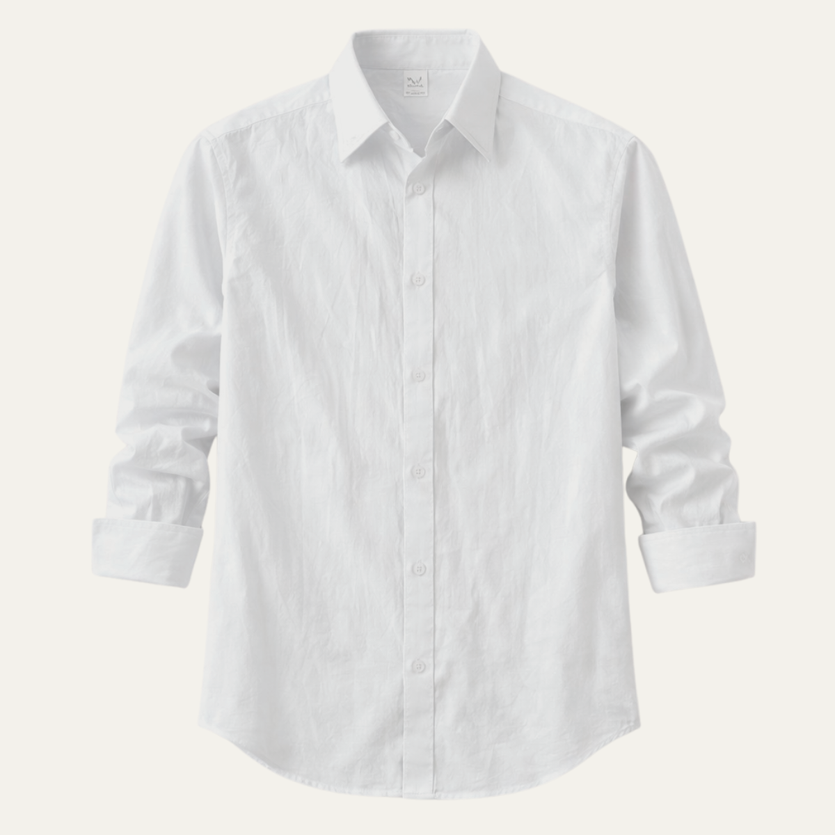 Men's Linen Cotton Dress Shirt - Fashinoza