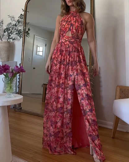 Charlotte - Halter Cut-Out Maxi Dress