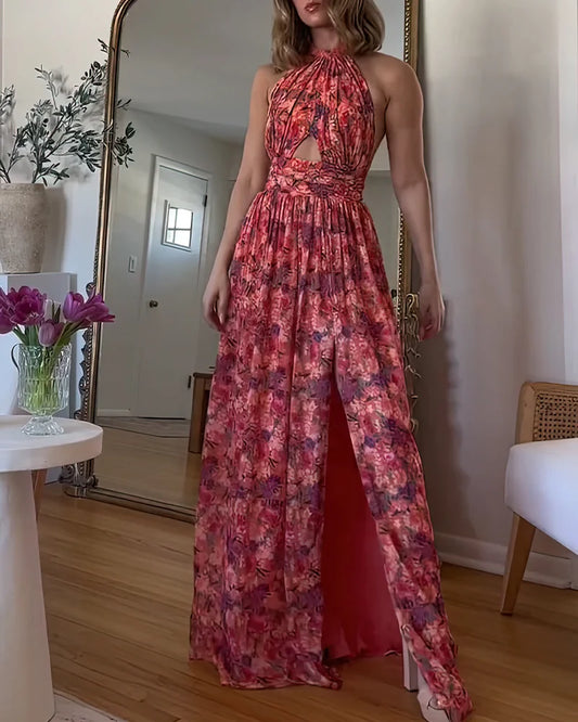 Charlotte - Halter Cut-Out Maxi Dress