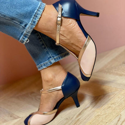 Women's Mary Jane Closed-Toe T-Strap Shoes