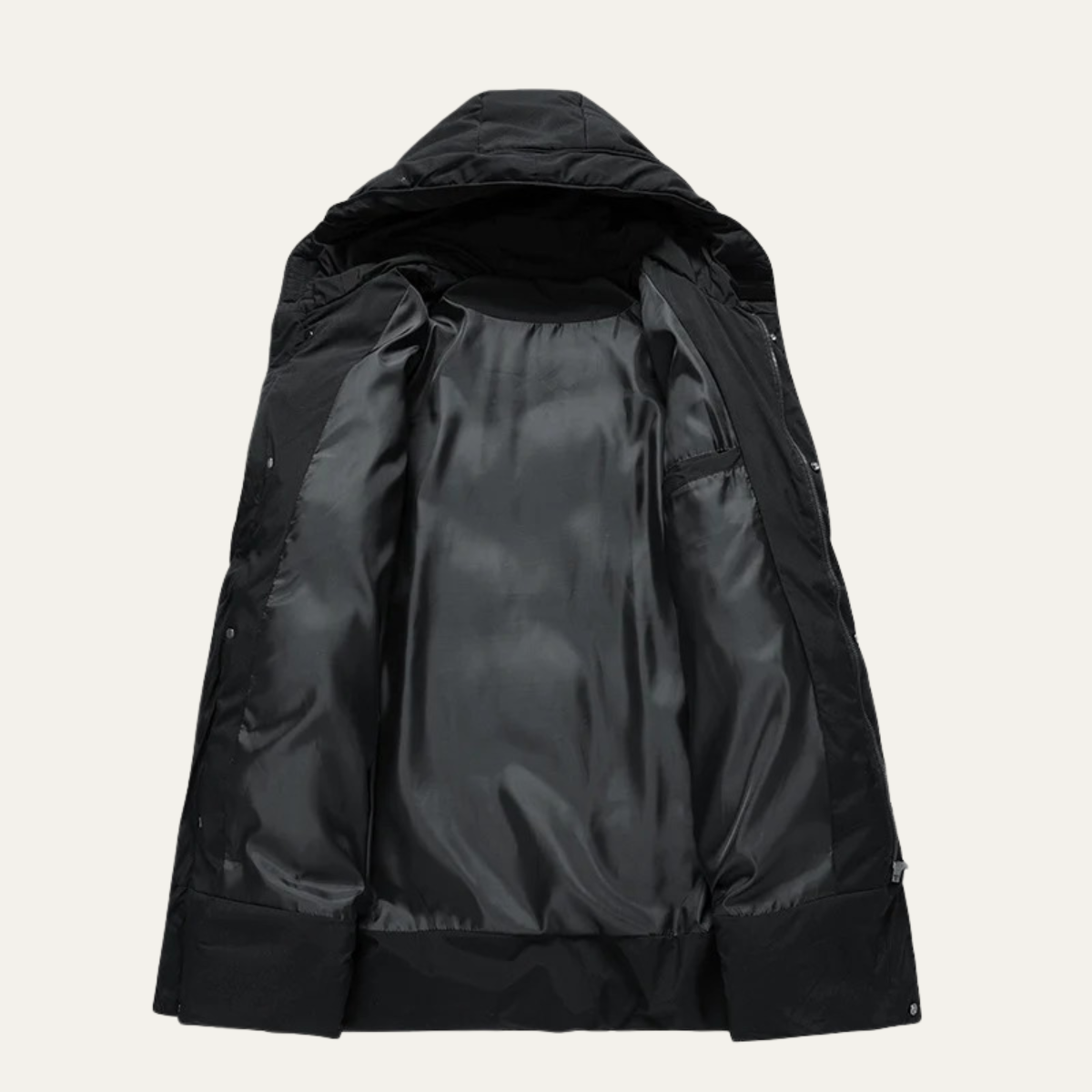 Men's Long Down Parka Warm Hooded Jacket