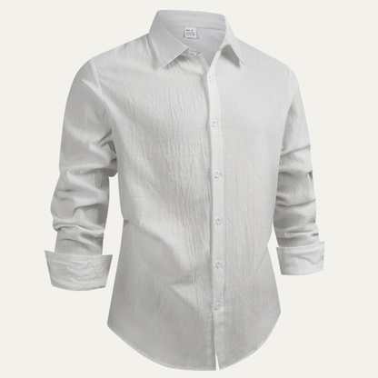 Men's Linen Cotton Dress Shirt