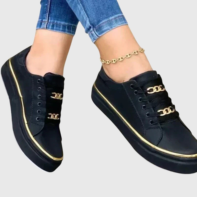 Women's Lace-Up Sneakers Arch Support