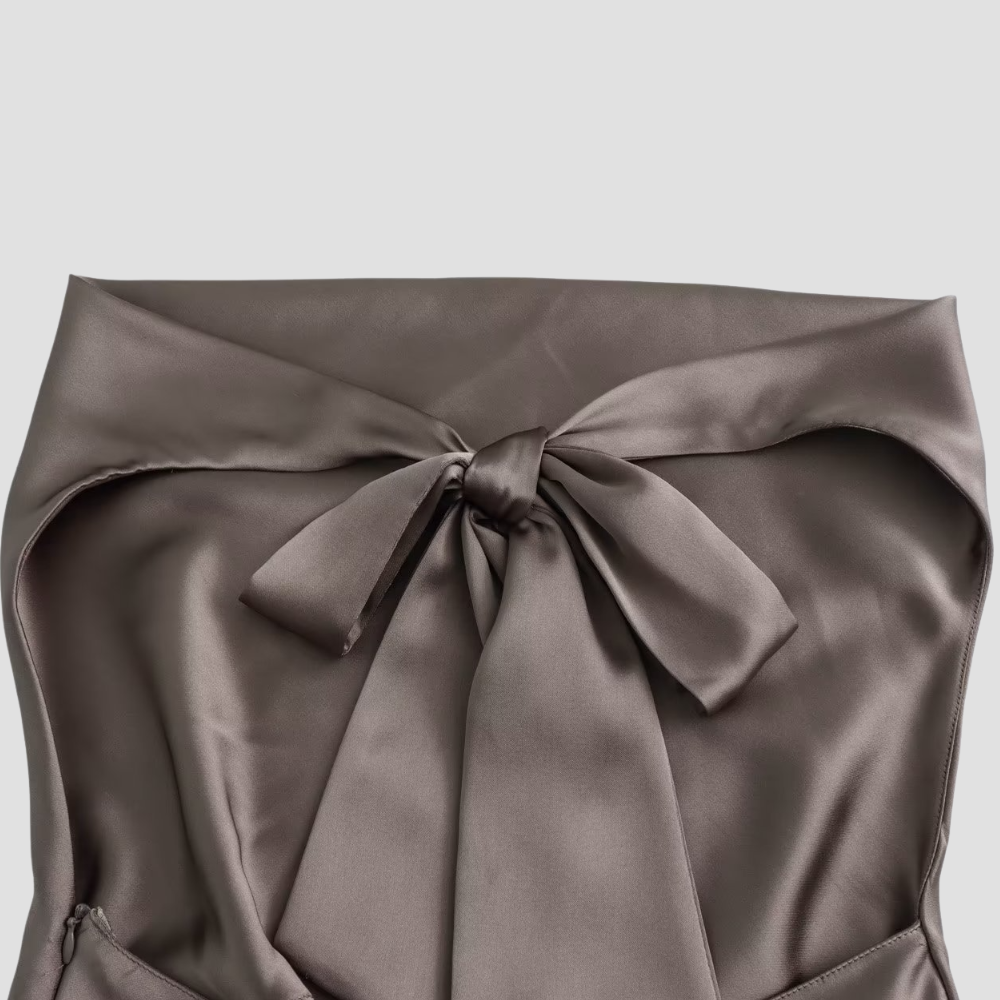 Women's Halter Neck Sleeveless Cowl Back Tie