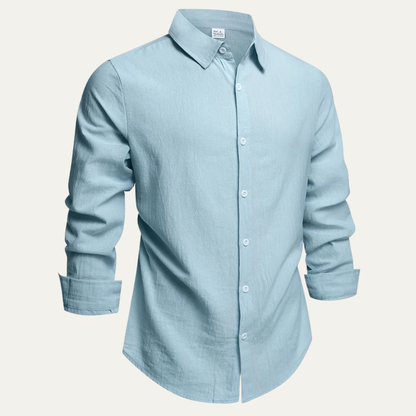 Men's Linen Cotton Dress Shirt