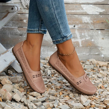 Women's Flat Loafers Slip-On Rounded Toe