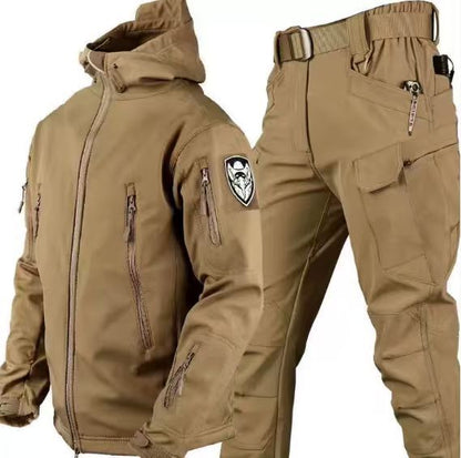 Men's 2-Piece Multi Pocket Jacket And Pants Set