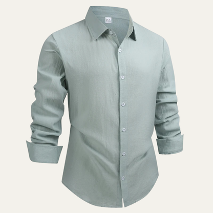 Men's Linen Cotton Dress Shirt