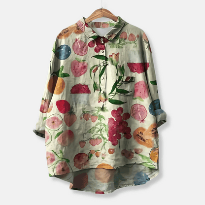 Women's Loose Fit Long Sleeve Blouse