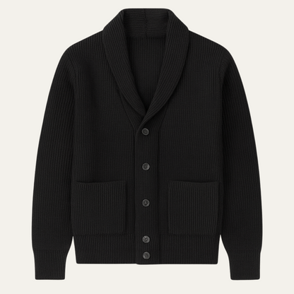 Men's Shawl Collar Knit Sweater - Fashinoza