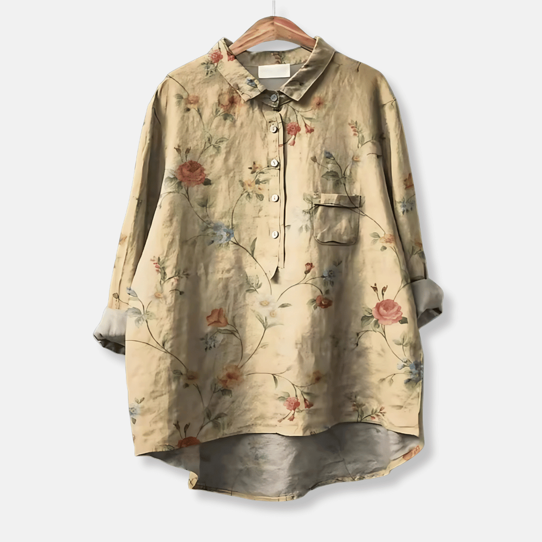 Women's Loose Fit Long Sleeve Blouse