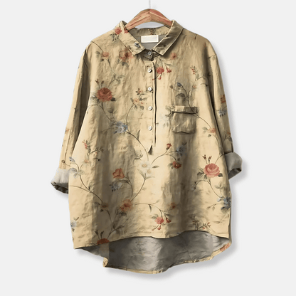Women's Loose Fit Long Sleeve Blouse