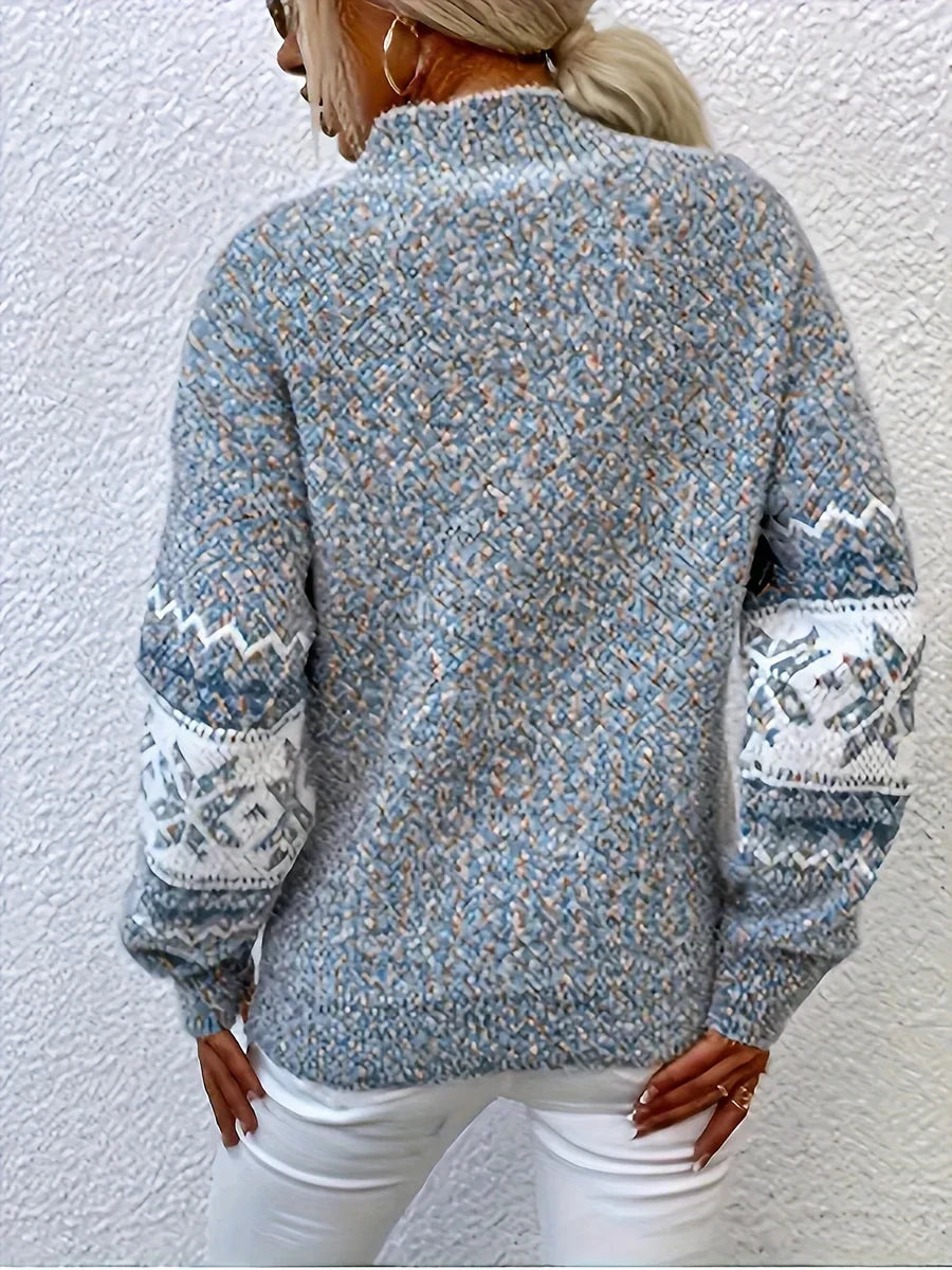 Women's Geometric Pattern Sweater